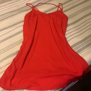 Finn & clover red flowy mini dress